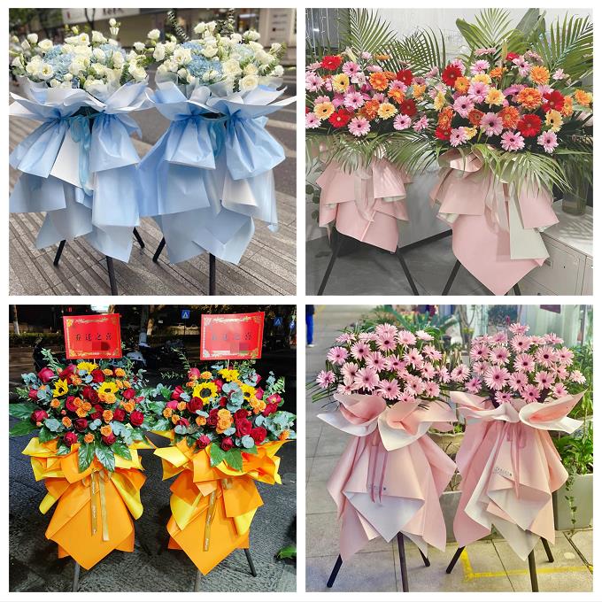 新店开张开业花篮吉林松原市长岭县乾安县扶余市同城速递鲜花庆典