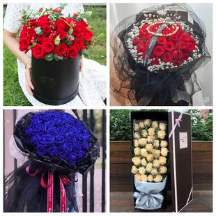 520情人节红玫瑰鲜花生日花束湖南永州市东安双牌江永县道县同城