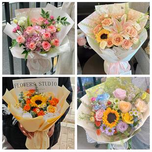 99朵玫瑰花束妇女节向日葵生日鲜花安徽黄山市歙县休宁祁门县黟县