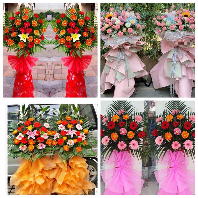 新店开张开业花篮广东深圳市光明区凤凰玉塘马田同城速递鲜花庆典