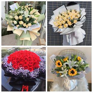 520情人节红玫瑰鲜花生日花束内蒙古巴彦淖尔磴口县杭锦后旗同城