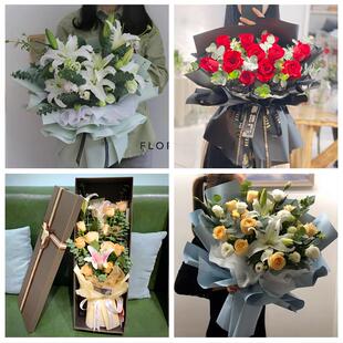 520情人节红玫瑰鲜花生日花束黑龙江双鸭山市四方台区宝山区同城