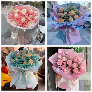 红玫瑰鲜花情人节生日表白花束礼物陕西咸阳市淳化县武功县兴平市