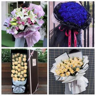 520情人节红玫瑰鲜花生日花束四川内江市市中区东兴区威远县同城