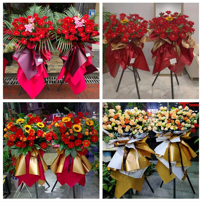 新店开张开业花篮吉林通化市东昌二道江区辉南县同城速递鲜花庆典