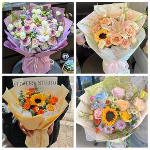 99朵玫瑰花束妇女节向日葵生日鲜花天津市武清区城关东马圈黄花店