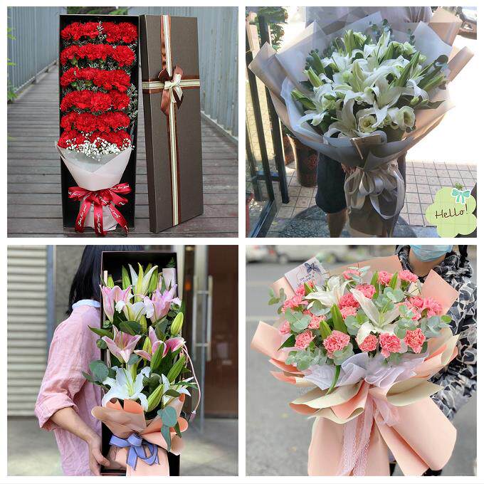 玫瑰百合向日葵康乃馨鲜花河南洛阳市洛宁县伊川县偃师市同城速递