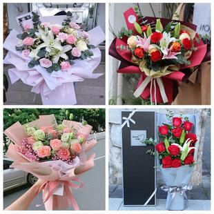 520情人节红玫瑰鲜花生日花束陕西汉中市略阳镇巴留坝佛坪县同城