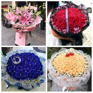 520情人节红玫瑰鲜花生日花束河南开封市龙亭区顺河区鼓楼区同城