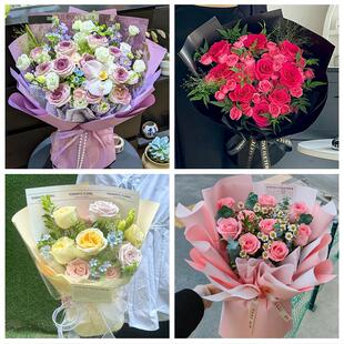 99朵玫瑰花束妇女节向日葵生日鲜花黑龙江哈尔滨延寿县尚志五常市