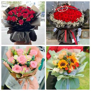 红玫瑰鲜花情人节生日表白花束礼物山东省聊城市冠县高唐县临清市