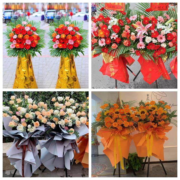 新店开张开业花篮湖南怀化市鹤城区中方县沅陵县同城速递鲜花庆典