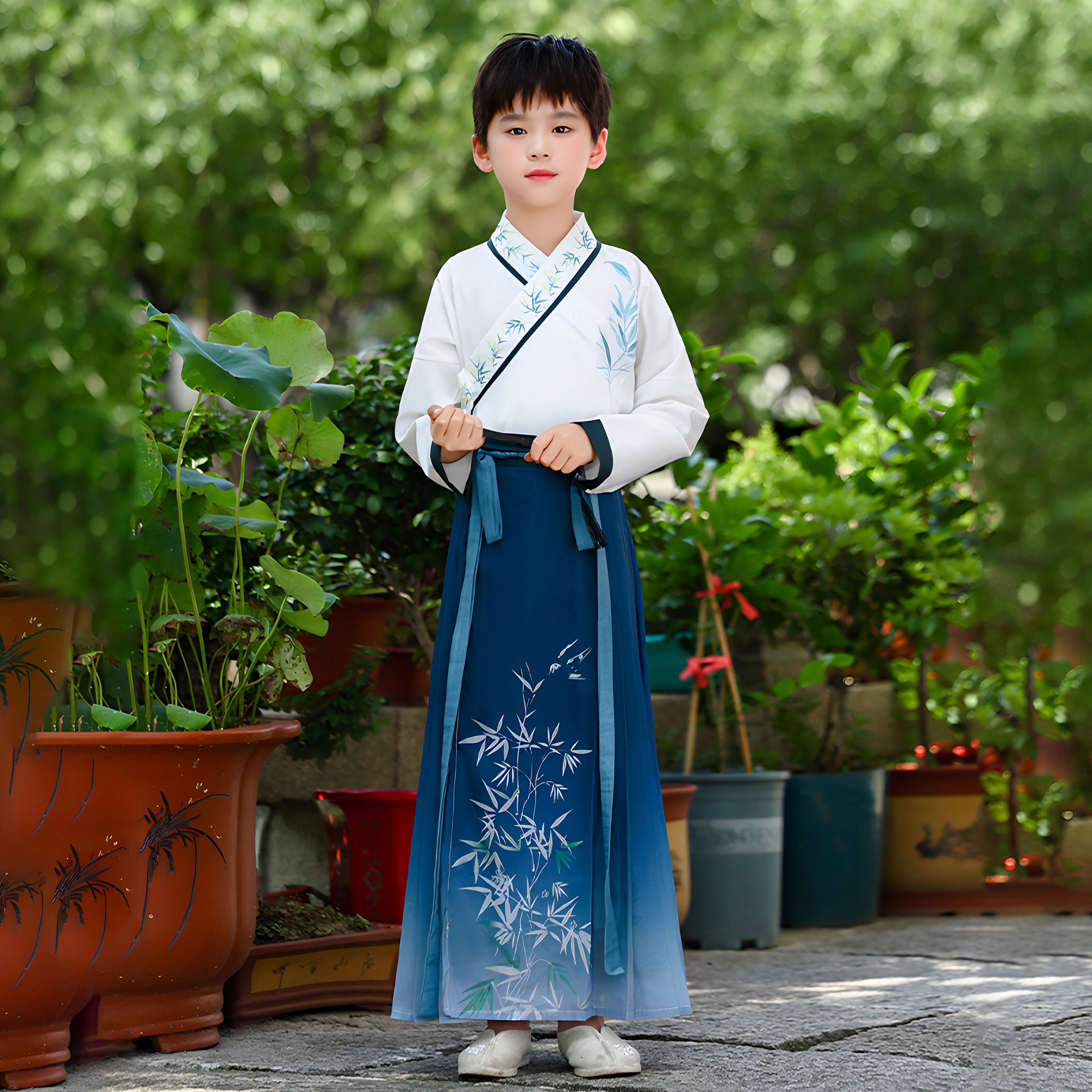 儿童汉服套装春秋新款唐装演出服