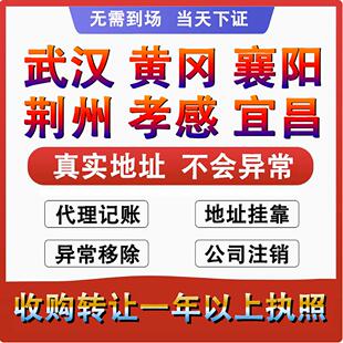 湖北武汉宜昌咸宁襄阳注册公司营业执照代理记账注销变更十堰鄂州