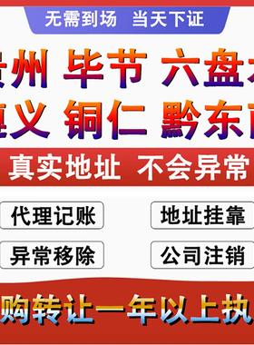 贵州贵阳个体工商户营业执照代办理公司注册销转让核定征收申年报