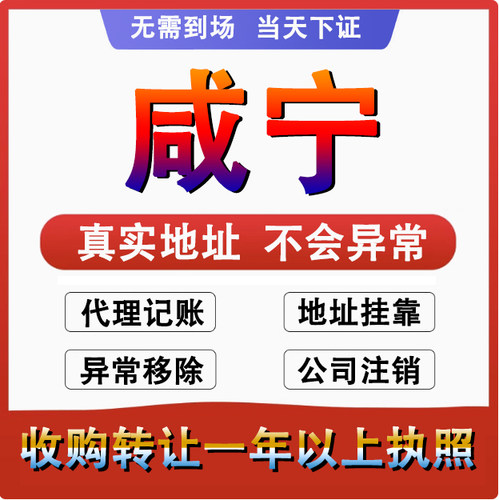 咸宁公司注册注销减资工商个体户营业执照代办股权变更转让解异常