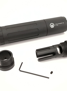 消音GHOST幽灵五角星消音SLR14逆牙 19直插火帽抛壳玩具装饰配件