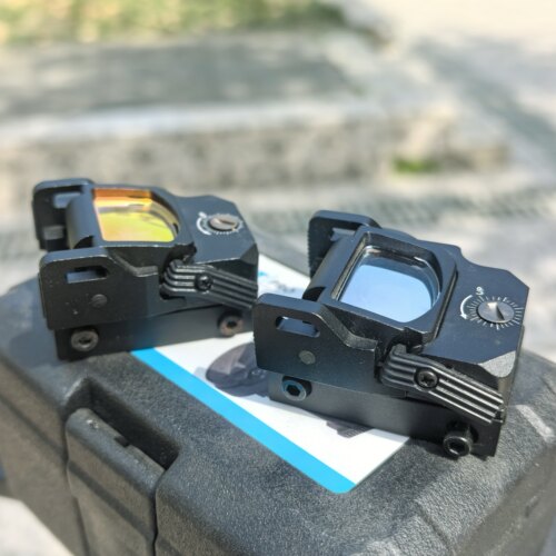 VISM PRO折叠S2高透红点绿点胶合镜片折叠模型挂墙弹弓玩具备件