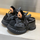 酷感风卡通包头拖女厚底松糕拖鞋 2026春季 新款 增高小个子半拖女拖