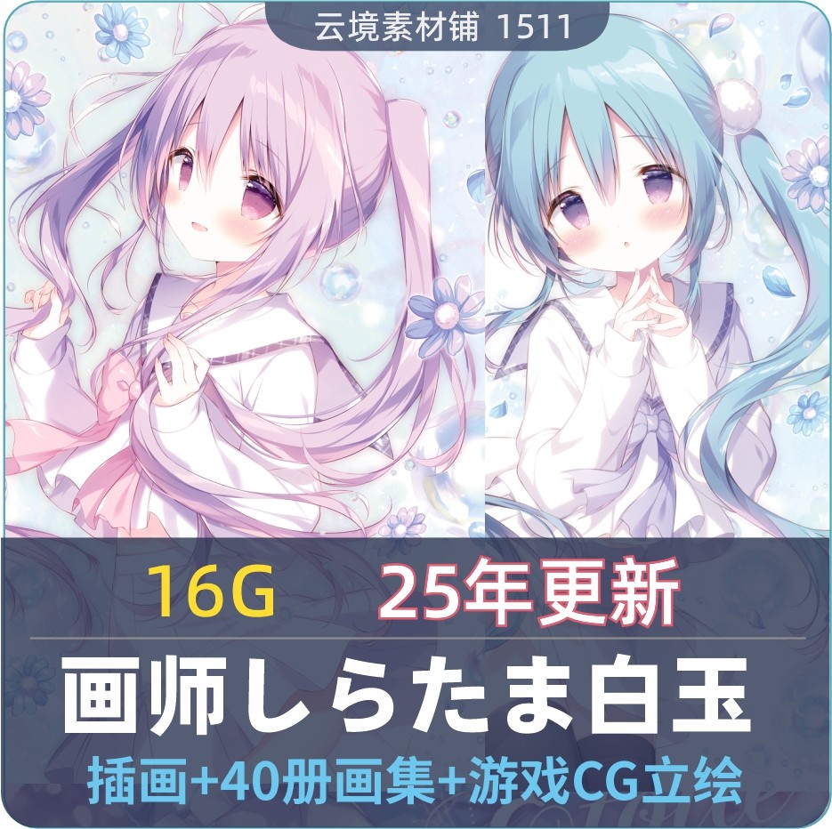 日本画师しらたまShirata刻录盘个性化服务