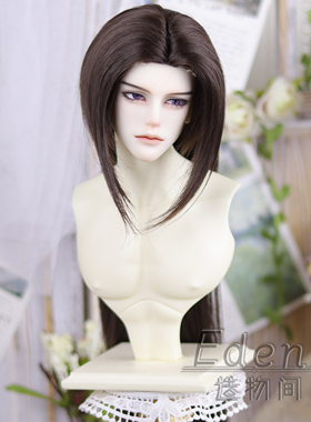 Eden造物间高温软丝 bjd假发 叔叔 前网手勾偏分狼尾毛胚3分小3分