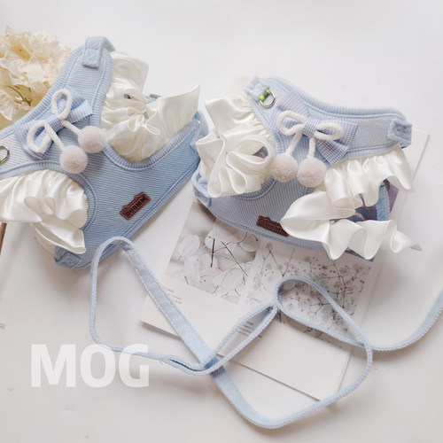 MOG花边蝴蝶结樱桃装饰牵引衣服