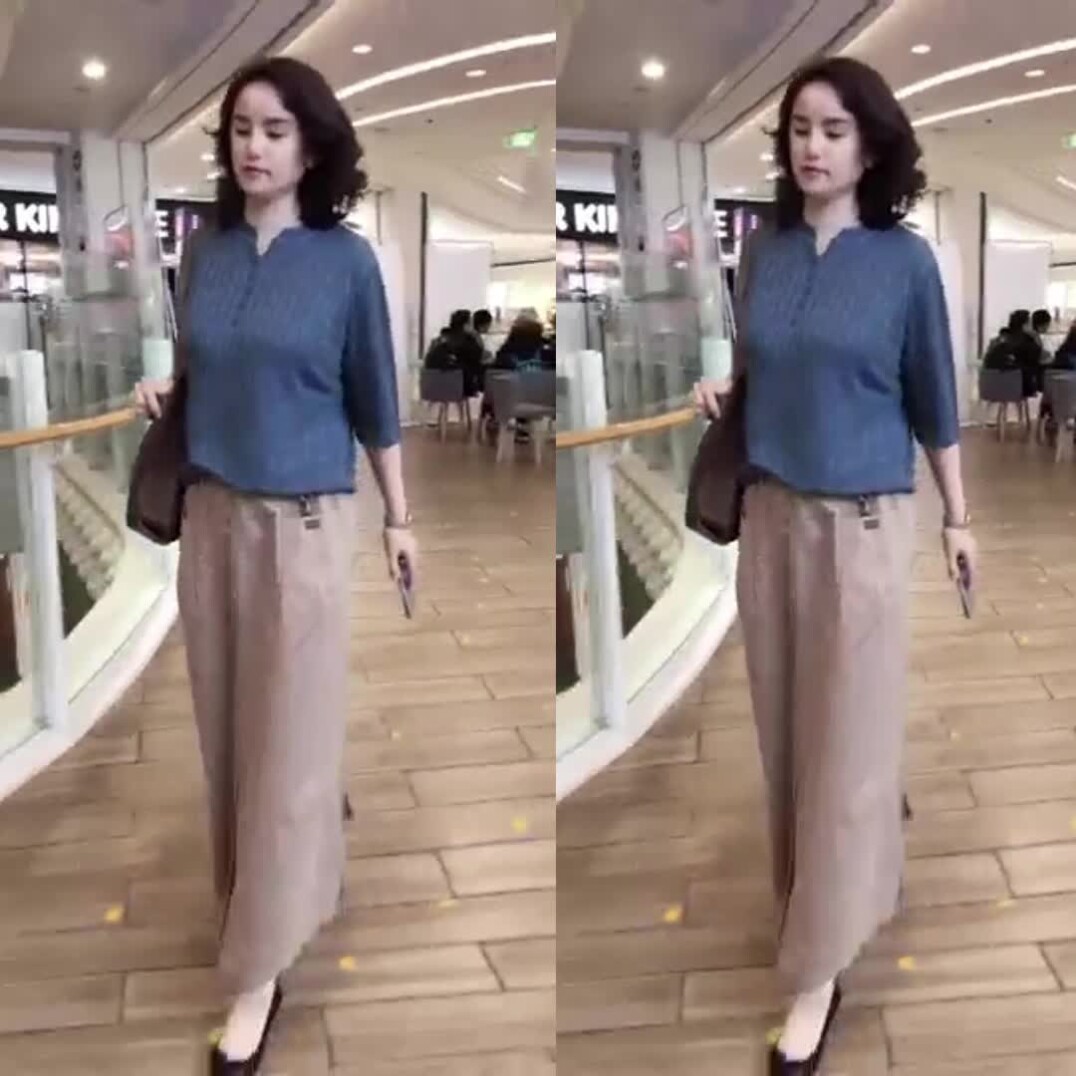 高腰半身纽扣长裙女款两件套