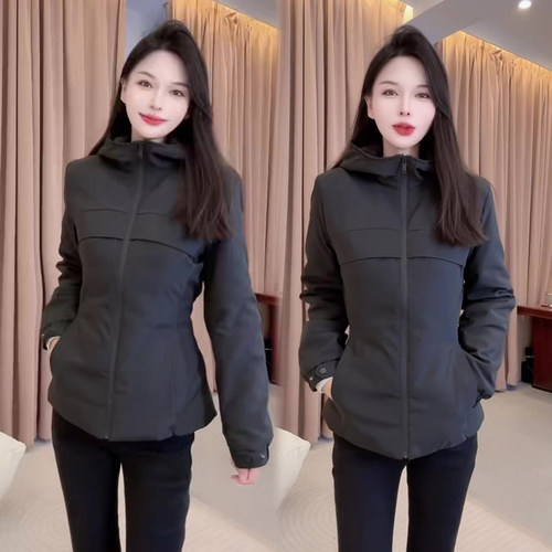 加棉冲锋衣棉服外套女2025冬季新款收腰显瘦百搭棉袄网红爆款上衣