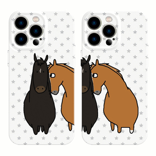 适用iPhone17promax苹果16手机壳15可爱14情侣13马年12华为mate70荣耀Pura80小米vivox200一加opporeno软nova