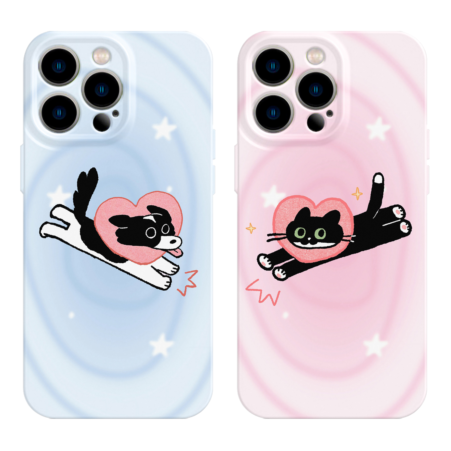 适用iPhone17promax苹果16手机壳15情侣14可爱13小猫12华为mate70荣耀Pura80小米vivox200一加opporeno软nova