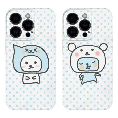 简约情侣手机壳适用iPhone16promax苹果15菲林14可爱13波点17华为mate60荣耀P70小米vivox200s一加opporeno12