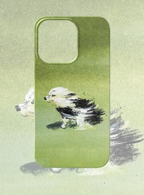 潦草小狗手机壳适用iPhone15promax苹果14菲林13绿色17文艺16e华为mate60荣耀P70小米vivox200一加opporeno12