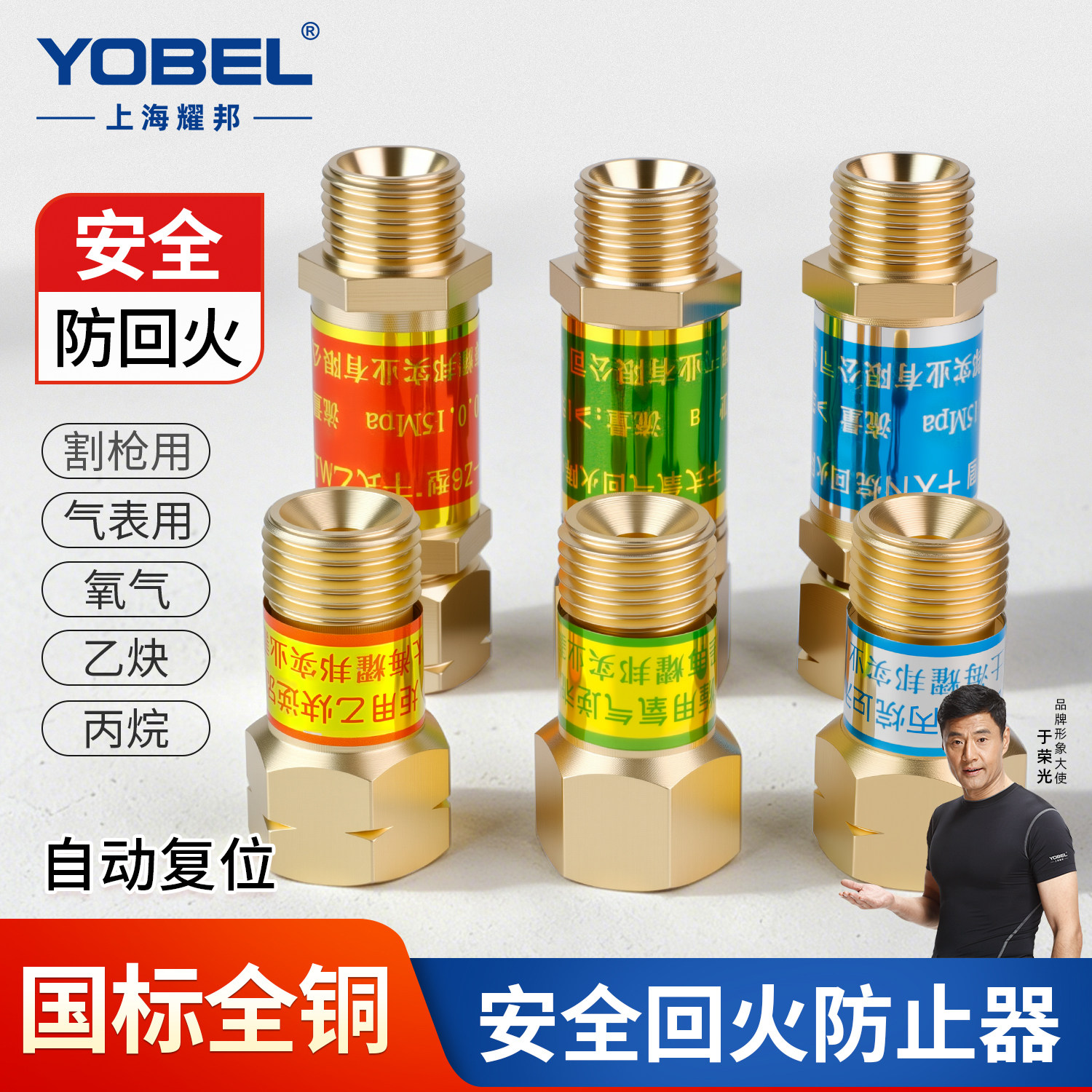 yobel氧气乙炔丙烷回火防止器图片