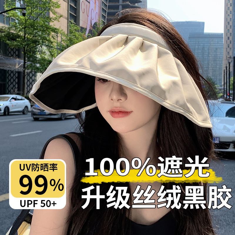 贝壳遮阳升级丝绒黑胶防晒不透光