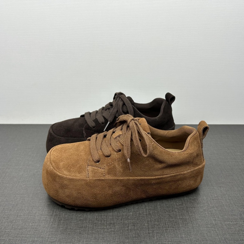 品牌撤柜处理2025新款真皮勃肯鞋厚底增高休闲百搭松弛感德训鞋女