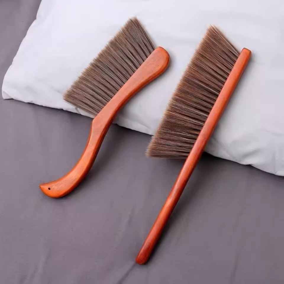 红花梨木床刷家用大号软毛刷子卧室清洁刷扫床上除尘笤帚长柄扫炕