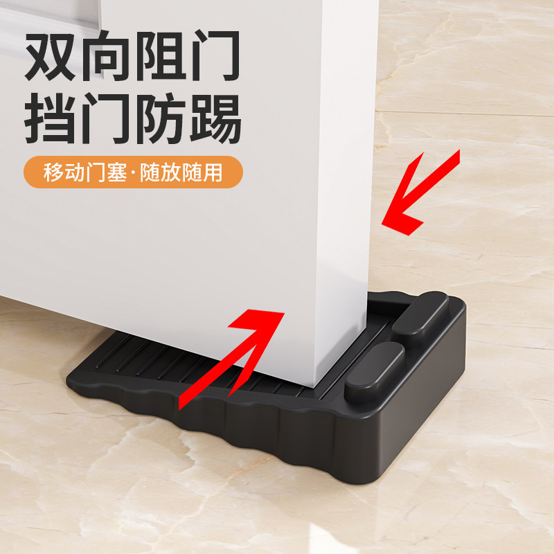 新款防撞门吸防风门吸卡门固定门阻加高门挡楔子门阻器门挡可叠加图片