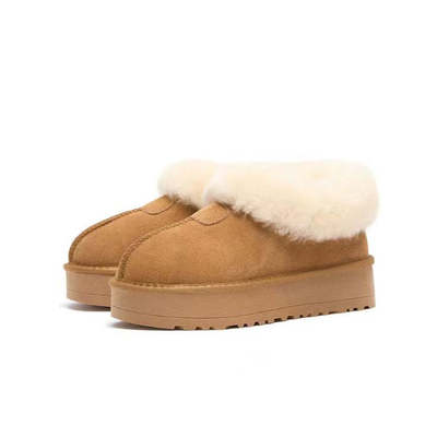 雪地靴塔斯特防寒厚底加绒保暖棉鞋冬季毛毛靴子JZ6108