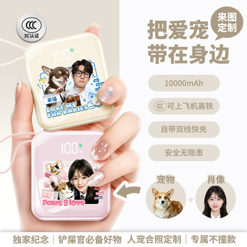 【来图定制】充电宝3C可上飞机