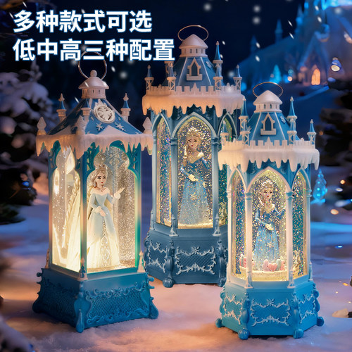 冰雪奇缘爱莎公主装饰品摆件夜灯