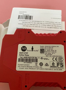 议价 AB安全继电器440R-N23135 MSR127RP现货