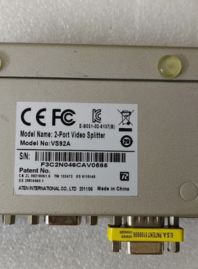 议价 ATEN宏正:VS92A 2口视频分配器