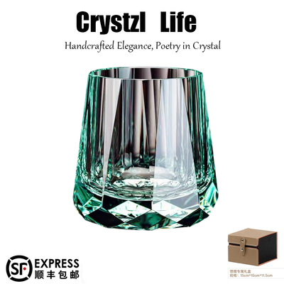 正品蓝色妖姬k9水晶酒杯威士忌酒杯烈酒杯高档轻奢送礼洋酒杯水杯