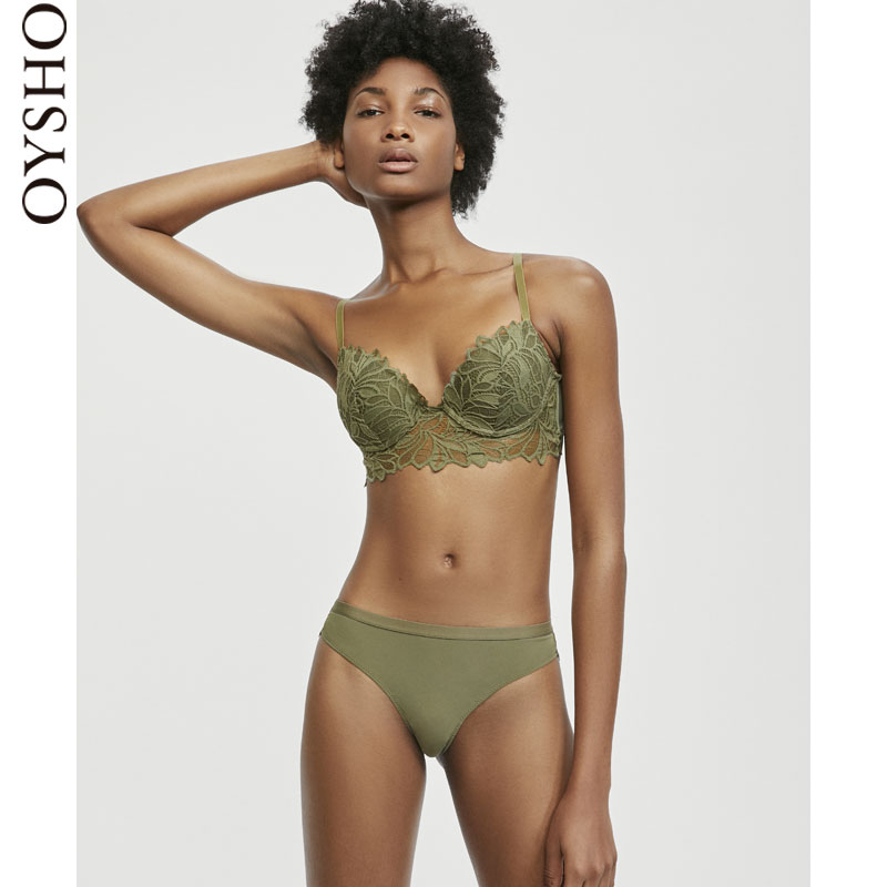 Oysho Bralette±¡¿îÀÙË¿ÉÏÍÐÐÍÓиÖȦÎÄÐØ¾Û£ÌáÉý 30116374507