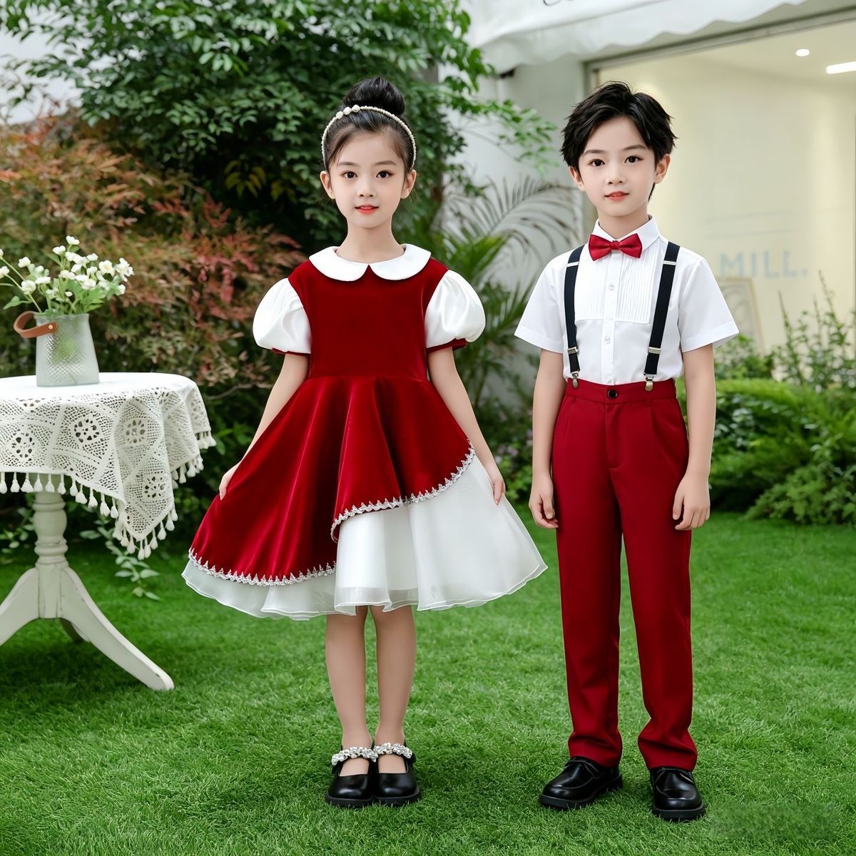 国庆中小学生爱国合唱朗诵演出服图片