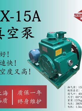 真空泵厂家直销抽气快压力高2X15A索耐铸铁工业用脱泡机电