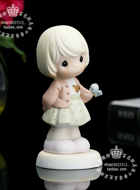 美国陶瓷毕业季生日摆件水滴娃娃