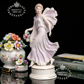 英国Wedgwood纯手工手绘跳舞女神限量陶瓷瓷偶电视柜酒柜客厅摆件
