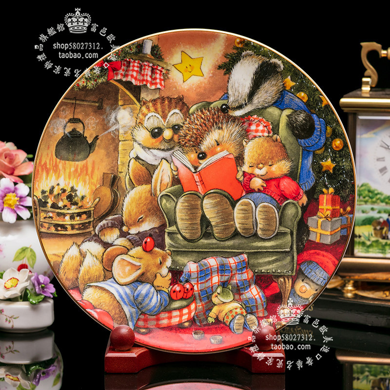 영국산 ROYAL DOULTON 국가 좋은 동반자 1997 미술 유럽 동화 생일 본차이나 접시 행잉 플레이트