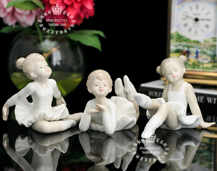 意大利royal class神采奕奕芭蕾舞女孩陶瓷娃娃瓷偶公主房摆件